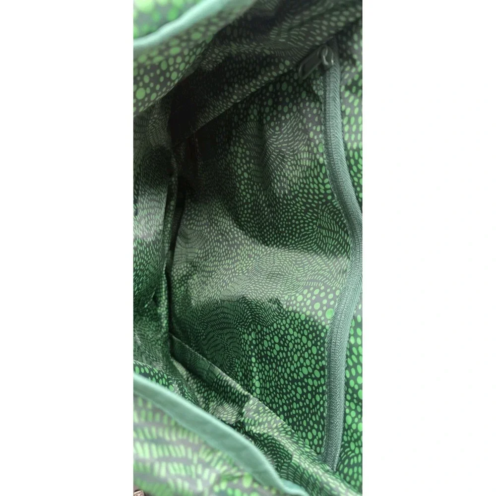 New Go Ahead Tours EF Green Backpack Buckle Closure 5 Pockets Rucksack Travel